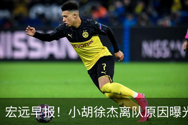 宏远早报！小胡徐杰离队原因曝光，崔永熙获肯定，全力引进大外援！